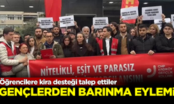 Gençlerden barınma eylemi! Öğrencilere kira desteği talep ettiler