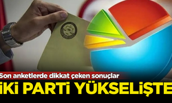 Son anketlerde dikkat çeken sonuçlar! 2 partinin oyları yükselişte