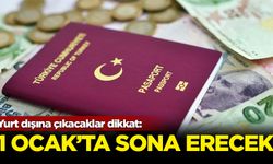 Yurt dışına çıkacaklar dikkat: 1 Ocak'ta sona erecek