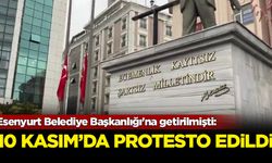 Esenyurt Belediye Başkanlığı'na getirilen Can Aksoy, Atatürk'ü anma töreninde protesto edildi