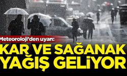 Meteoroloji'den uyarı: Kar ve sağanak yağış geliyor