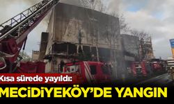 Mecidiyeköy'de yangın