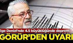 Ege Denizi'nde 4.5 büyüklüğünde deprem: Görür'den uyarı