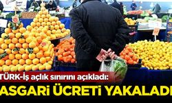 TÜRK-İş açlık sınırını açıkladı: Asgari ücreti yakaladı