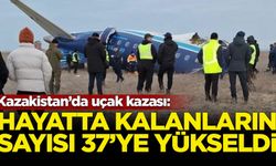 Kazakistan’da düşen uçakta hayatta kaldığı tespit edilenlerin sayısı 32’ye yükseldi