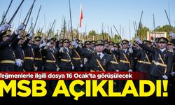 Teğmenlerle ilgili dosya 16 Ocak'ta görüşülecek