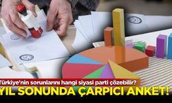 Yıl sonunda çarpıcı anket: Türkiye'nin sorunlarını hangi siyasi parti çözebilir?