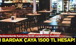 Restoranlarda harcama limiti uygulaması başladı