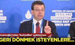 İmamoğlu'ndan 'Suriyeliler' açıklaması