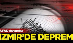 İzmir Çeşme'de endişelendiren deprem