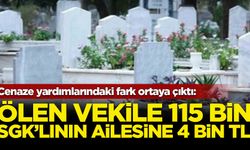 Cenaze yardımlarındaki fark ortaya çıktı: ölen vekilin ailesine 115 bin SGK'lının ailesine 4 bin TL