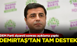 DEM Parti ziyareti sonrası açıklama yaptı: Selahattin Demirtaş'tan sürece tam destek