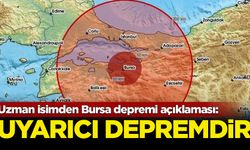 Prof. Dr. Okan Tüysüz'den Bursa depreminin ardından açıklama: Uyarıcı depremdir