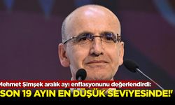 Mehmet Şimşek aralık ayı enflasyonunu değerlendirdi