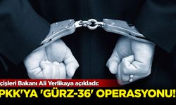 İçişleri Bakanı Ali Yerlikaya açıkladı: PKK/KCK’ya "Gürz-36" operasyonu