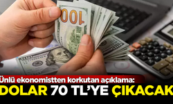 Ünlü ekonomistten korkutan açıklama: Dolar 70 TL'ye çıkacak