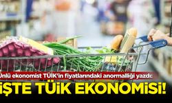 Ünlü ekonomist TÜİK'in fiyatlarındaki anormalliği yazdı: