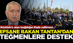 Efsane Bakan Sadettin Tantan'dan, Atatürkçü Teğmenlere destek: Atatürk’e olan bağlılığın ifade edilmesi...