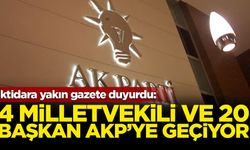 Dört milletvekili ve 20 başkan AK Parti'ye geçiyor iddiası