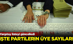 Yargıtay listeyi güncelledi! İşte siyasi partilerin üye sayıları