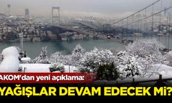 AKOM'dan yeni açıklama: Kar yağışı devam edecek mi?