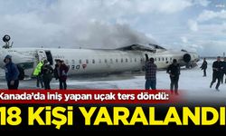 Kanada’da iniş yapan uçak ters döndü: 18 yaralı