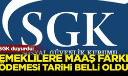 SGK duyurdu: Emekli maaşlarında fark ödemeleri tarihi belli oldu