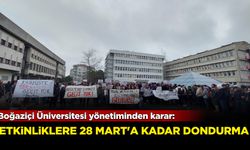 Boğaziçi Üniversitesi yönetiminden karar: Etkinlikler donduruldu!