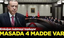 Erdoğan kabineyi topluyor! Masada 4 madde var