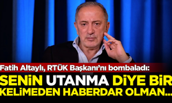 Fatih Altaylı, RTÜK Başkanı’nı bombaladı: Senin utanma diye bir kelimeden haberdar olman...