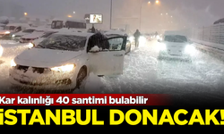 Megakent İstanbul bu gece donacak! Kar kalınlığı 40 santimi bulabilir