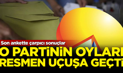 Son ankette çarpıcı sonuçlar! O partinin oyları uçuşa geçti