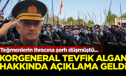 Teğmenlerin ihracına şerh düşen Korgeneral Tevfik Algan hakkında MSB'den açıklama