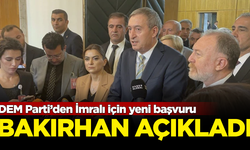 DEM Parti’den İmralı için yeni başvuru! Tuncer Bakırhan açıkladı