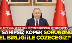 Ali Yerlikaya, 51 ilin valisi ile video konferans gerçekleştirdi