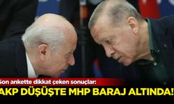 Son ankette AKP  düşüşte, MHP baraj altında!