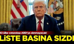 43 ülke vatandaşı ABD'ye alınmayacak! Liste basına sızdı...