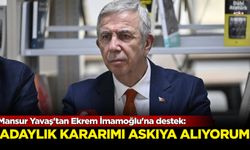 Mansur Yavaş'tan Ekrem İmamoğlu'na destek: Adaylık kararımı askıya alıyorum