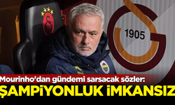 Mourinho'dan gündemi sarsacak açıklamalar: Şampiyonluğu kazanmak imkansız