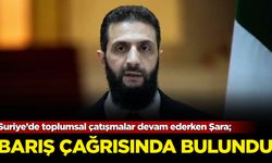 Suriye’de toplumsal çatışmalar devam ederken Şara; barış çağrısında bulundu!