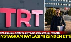 TRT, kurumu eleştiren uzmanın sözleşmesini feshetti!