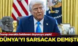 Trump merakla beklenen duyuruyu yaptı! Dünyayı sarsacak demişti...
