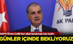 AKP'li Ömer Çelik'ten silah bırakmak için tarih: Günler içinde bekliyoruz!