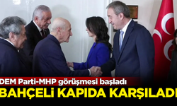 DEM Parti, MHP ile görüşüyor! Bahçeli kapıda karşıladı