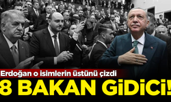 Erdoğan o isimlerin üstünü çizdi! Kabineden 8 bakan gidici