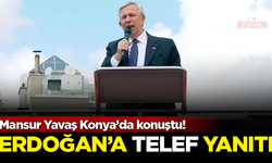 Mansur Yavaş Konya'da konuştu! Erdoğan'a flaş 'telef' yanıtı