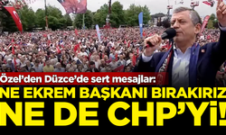 Özel’den Düzce’de sert mesajlar: Ne Ekrem Başkanı bırakırız, ne de...