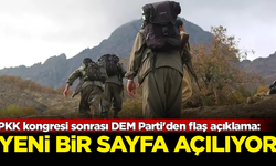 PKK kongresi sonrası DEM Parti'den flaş açıklama: Yeni bir sayfa açılıyor