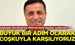 Selahattin Demirtaş'tan PKK'nin feshi üzerine açıklama: Büyük bir adım olarak coşkuyla karşılıyoruz