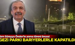 Sırrı Süreyy Önder'in anma töreni öncesi Gezi Parkı bariyerlerle kapatıldı!